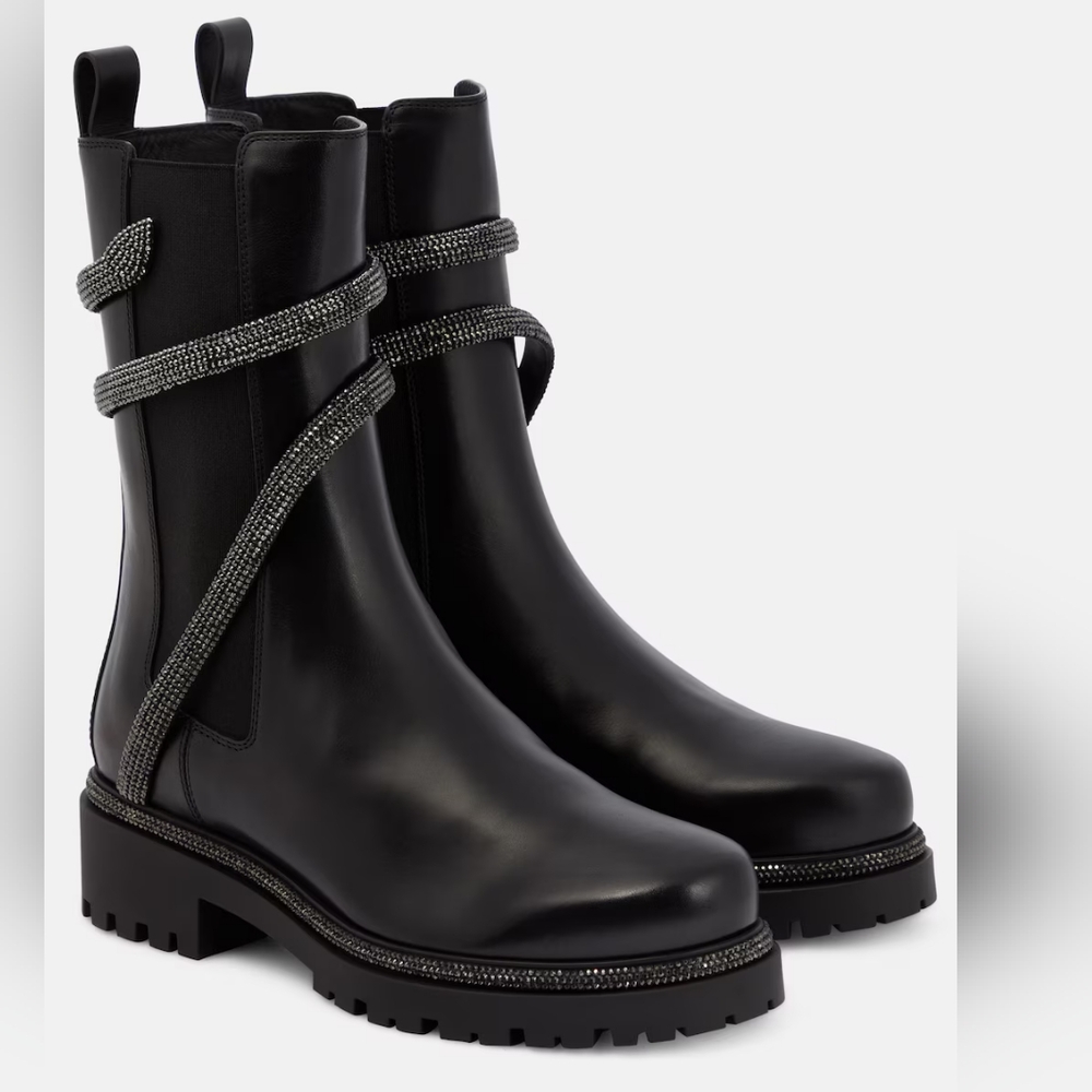 Rene Caovilla cleo biker boots 40